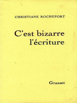 cover image of C'est bizarre l'écriture